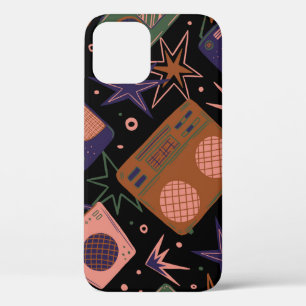 Retro-radio's, bandrecorderpatroon. Case-Mate iPhone case