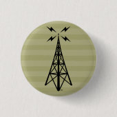 Retro-radiotoren Ronde Button 3,2 Cm (Voorkant)