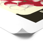 Retro Radish Vegetable Seed Packet Poster Print (Hoek)