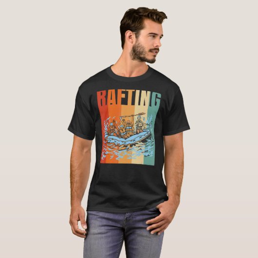 Retro Rafting 1 T-shirt (Voorkant volledig)