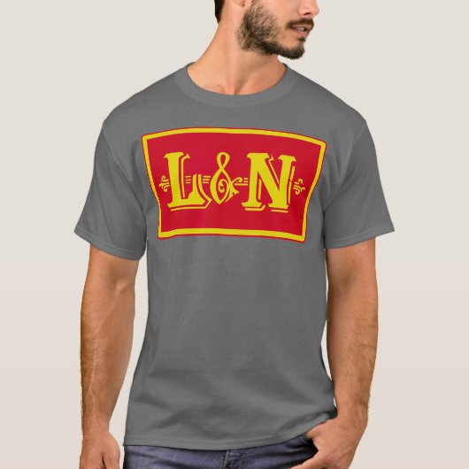 Retro Railroad Louisville and Nashville Railway T-shirt (Voorkant)