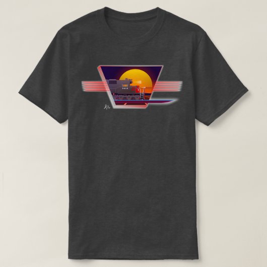 Retro Railroad opnieuw geladen T-shirt (Design voorkant)