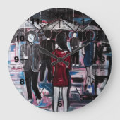 Retro Rain Painting by Alfred Fox Grote Klok (Voorkant)