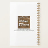 Retro Rainbow 5 Letter-naam op maat Planner (Achterkant)