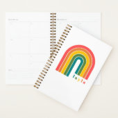 Retro Rainbow 5 Letter-naam op maat Planner (Display)