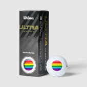 Retro Rainbow 8 Pride Golfballen (Verpakking)