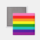 Retro Rainbow 8 Pride Magneet (Voorkant / Achterkant)