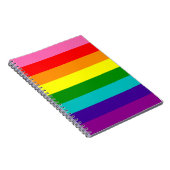 Retro Rainbow 8 Pride Notitieboek (Rechterzijde)