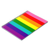 Retro Rainbow 8 Pride Notitieboek (Linkerzijde)