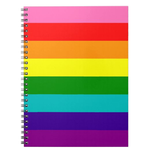 Retro Rainbow 8 Pride Notitieboek (Voorkant)