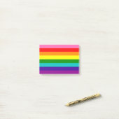 Retro Rainbow 8 Pride Post-it® Notes (Op bureau)
