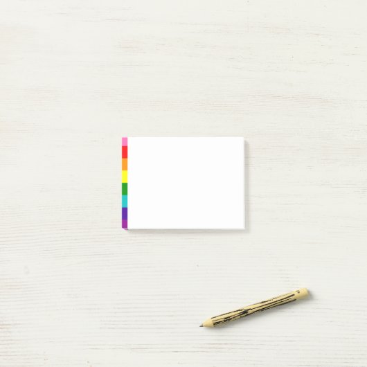Retro Rainbow 8 Pride Post-it Notes (Op bureau)