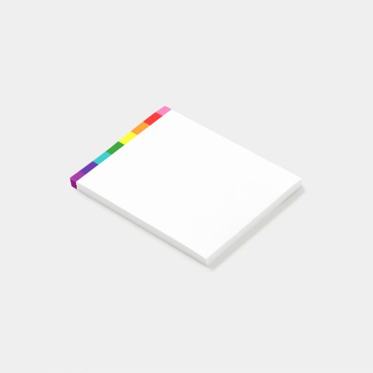 Retro Rainbow 8 Pride Post-it Notes (Schuin)