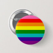 Retro Rainbow 8 Pride Ronde Button 5,7 Cm (Voorkant /achterkant)