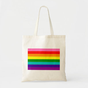 Retro Rainbow 8 Pride Tote Bag