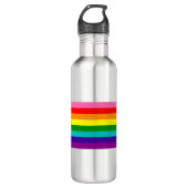Retro Rainbow 8 Pride Waterfles (Voorkant)