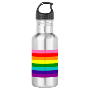 Retro Rainbow 8 Pride Waterfles
