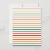 retro | Rainbow Afstuderen foto aankondiging (Achterkant)