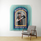 Retro Rainbow Arch Foto Afstuderen Achtergronden Wandkleed (In situ)