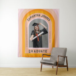 Retro Rainbow Arch Foto Afstuderen Achtergronden Wandkleed