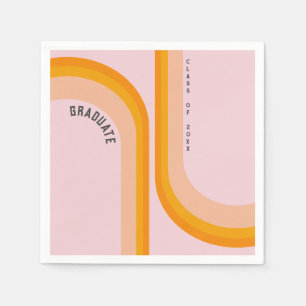 Retro Rainbow Arch Foto Afstuderen Servet