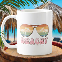 Retro Rainbow Beachy-zonnebril met palmbomen