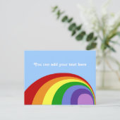 Retro Rainbow-Briefkaart Briefkaart (Staand voorkant)