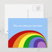 Retro Rainbow-Briefkaart Briefkaart (Voorkant / Achterkant)