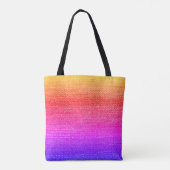 Retro Rainbow Bright Side Tote Bag (Achterkant)