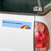 Retro Rainbow-Bumpersticker Bumpersticker (Op Truck)