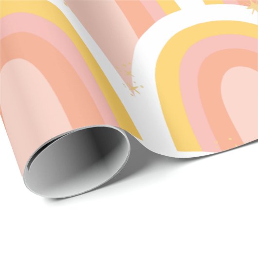 Retro Rainbow Cadeaupapier (Rol Hoek)