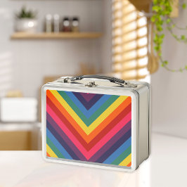 Retro Rainbow Chevron Colorful