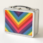 Retro Rainbow Chevron Colorful (Voorkant)