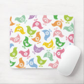 Retro Rainbow Chicken Fun Pattern Custom Mousepad Muismat (Met muis)