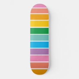 Retro Rainbow Cool Kind Skateboard