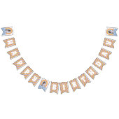 Retro Rainbow & Daisies Birthday Bunting Banner (Alle)