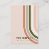 Retro Rainbow Desert Bracelet Ketting Display Visitekaartje (Voorkant)