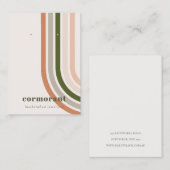 Retro Rainbow Desert Chic Stud Oorbel Display Visitekaartje (Voorkant / Achterkant)