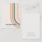 Retro Rainbow Desert Chique Blank Sieraden Display Visitekaartje (Voorkant / Achterkant)