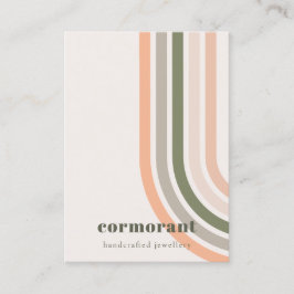 Retro Rainbow Desert Chique Blank Sieraden Display Visitekaartje