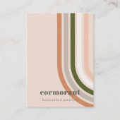 Retro Rainbow Desert Chique Blank Sieraden Display Visitekaartje (Voorkant)