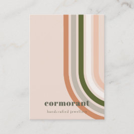 Retro Rainbow Desert Chique Blank Sieraden Display Visitekaartje