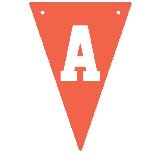 Retro Rainbow en Clouds Happy Birthday Vlaggetjes (Derde vlag)