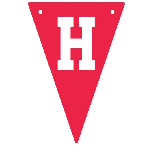 Retro Rainbow en Clouds Happy Birthday Vlaggetjes (Tweede vlag)