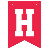 Retro Rainbow en Clouds Happy Birthday Vlaggetjes (Tweede vlag)