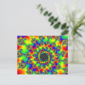 Retro Rainbow Eye Briefkaart (Staand voorkant)