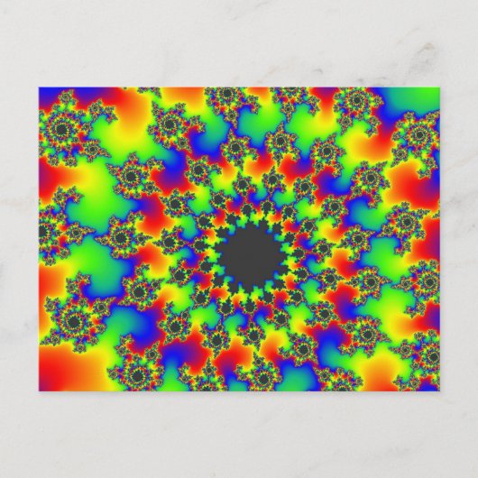 Retro Rainbow Eye Briefkaart (Voorkant)