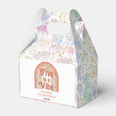 Retro Rainbow FIVE is a Vibe Groovy 5th Birthday Bedankdoosjes (Achterkant)