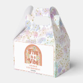 Retro Rainbow FIVE is a Vibe Groovy 5th Birthday Bedankdoosjes (Voorkant Zijde)