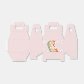 Retro Rainbow Five is een Vibe Daisy 5th Birthday Bedankdoosjes (Uitgevouwen)